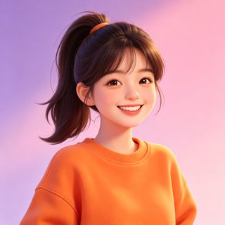 viggleai 元气甜妹型人设糖糖的卡通头像